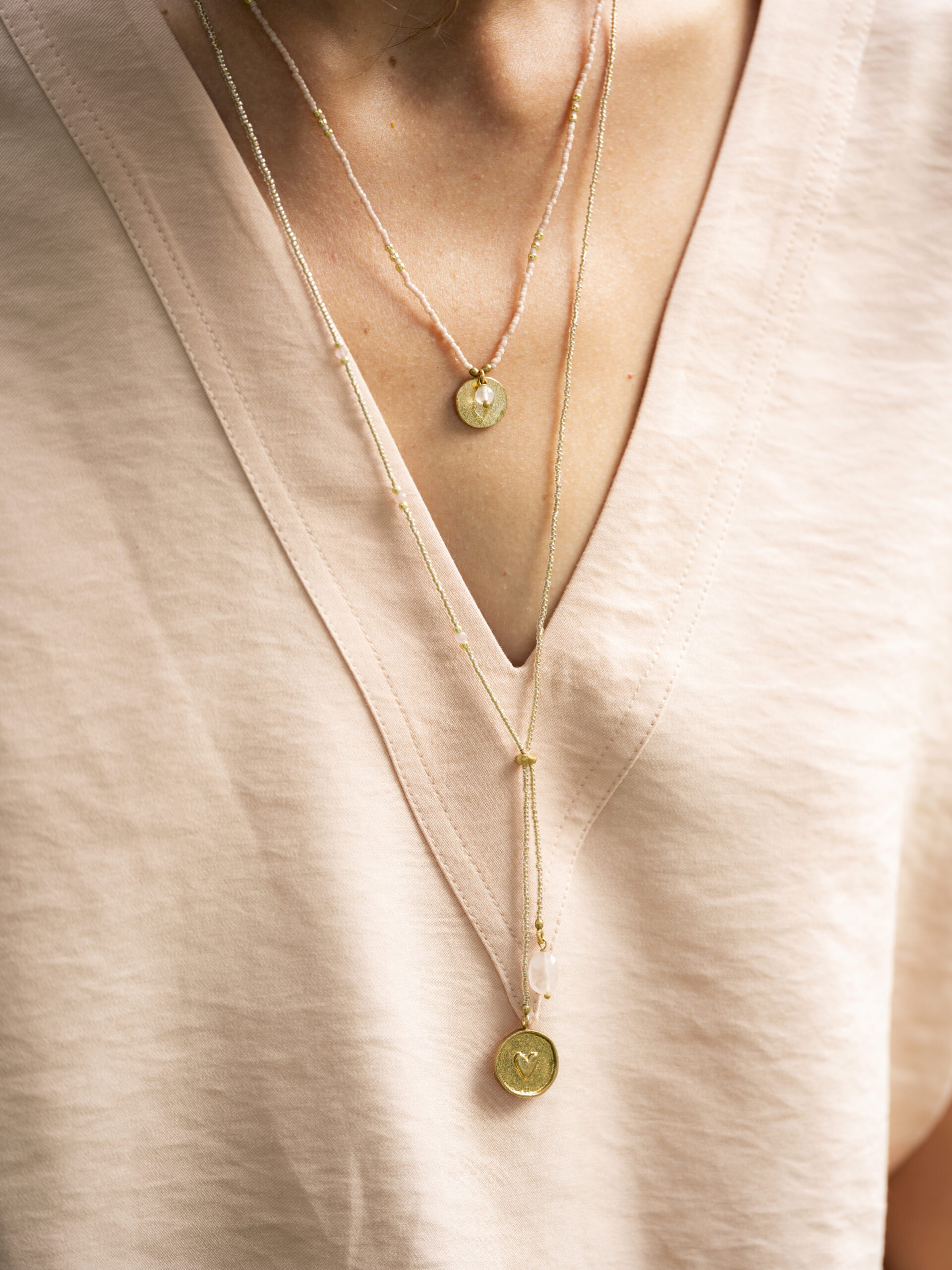 Hálsmen - Purpose Labradorite Gold Colored